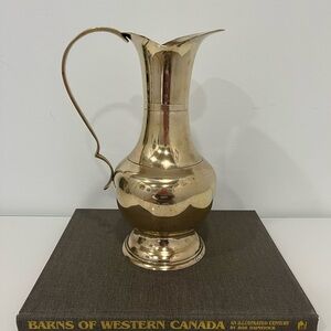 Vintage Brass Pitcher Polished 11”x4” Beautiful